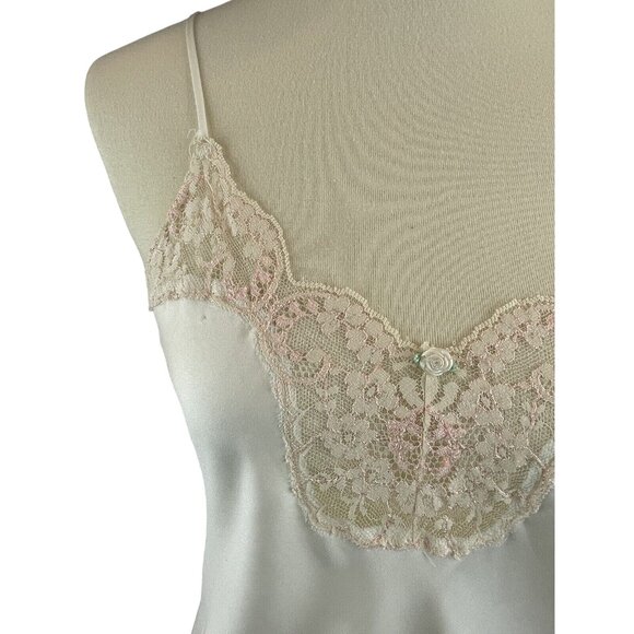 Vintage Victorias Secret Gold Label Slip Dress Chemise Nightgown Cream Ivory SM - Picture 5 of 12